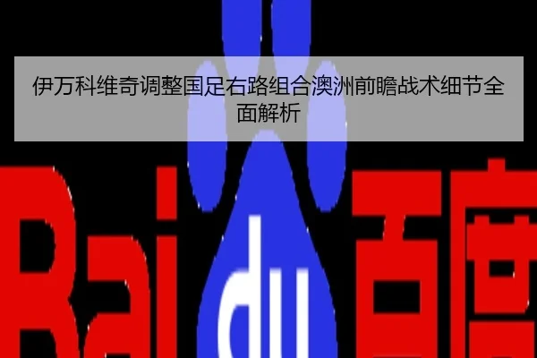 伊万科维奇调整国足右路组合澳洲前瞻战术细节全面解析